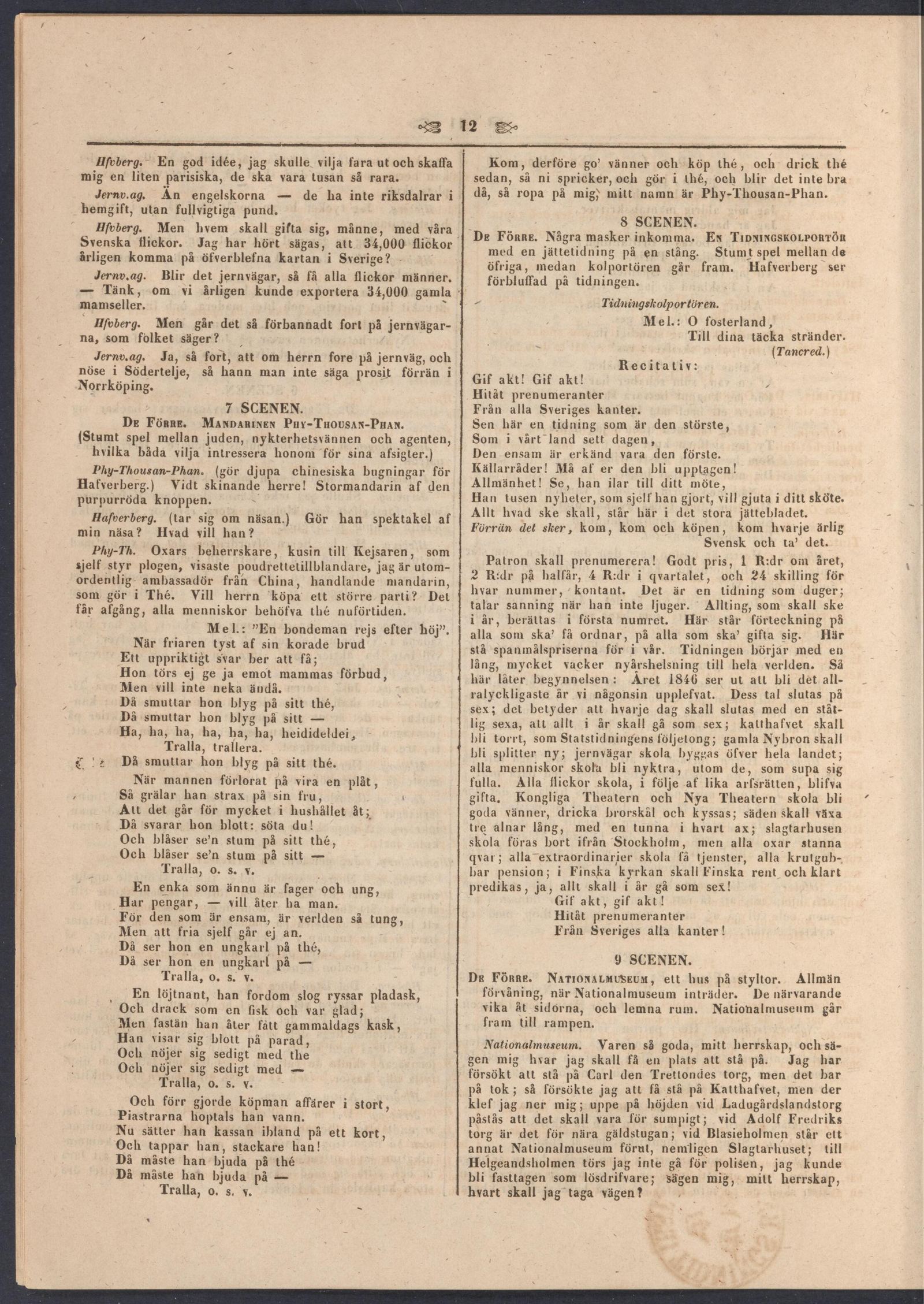 Tidningssida ur Stockholms Figaro (1846):2, 1846-01-11