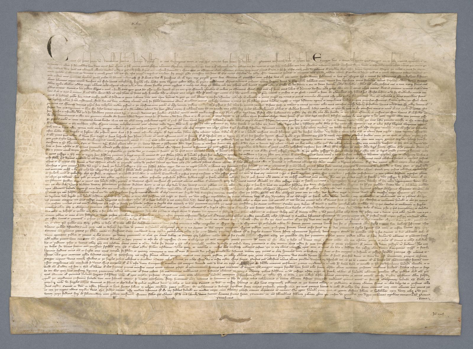 Tidningssida ur Svenskt Diplomatarium, 1308-08-11