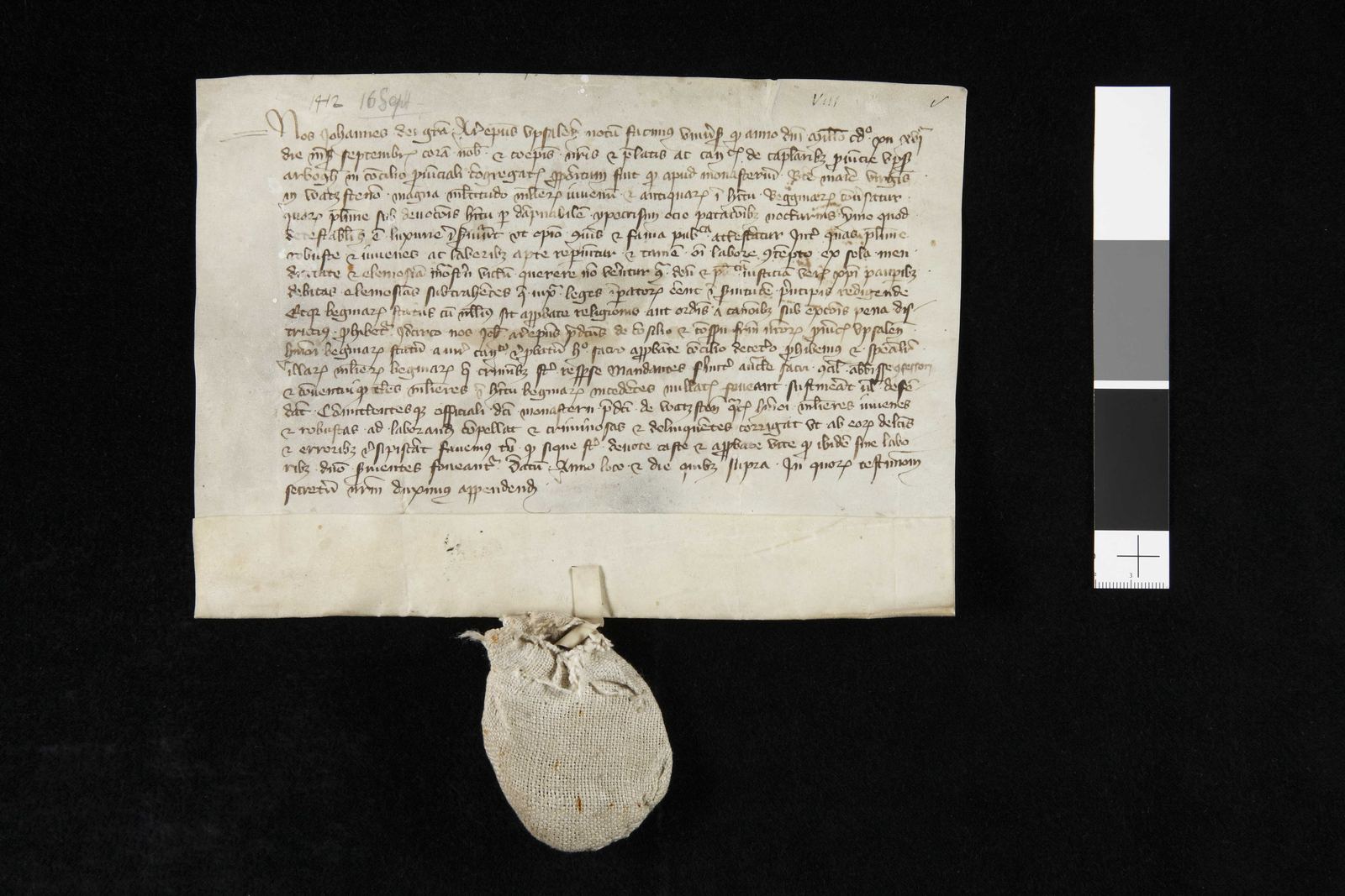 Tidningssida ur Svenskt Diplomatarium, 1412-09-16