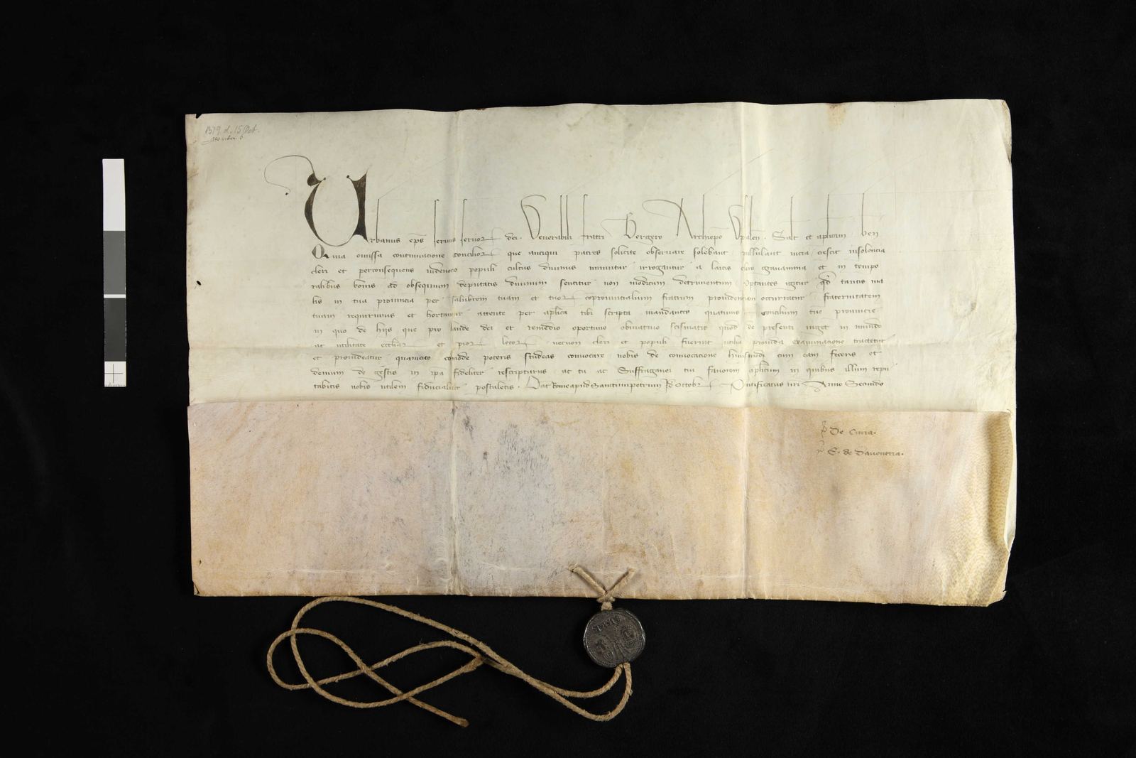 Tidningssida ur Svenskt Diplomatarium, 1379-10-15