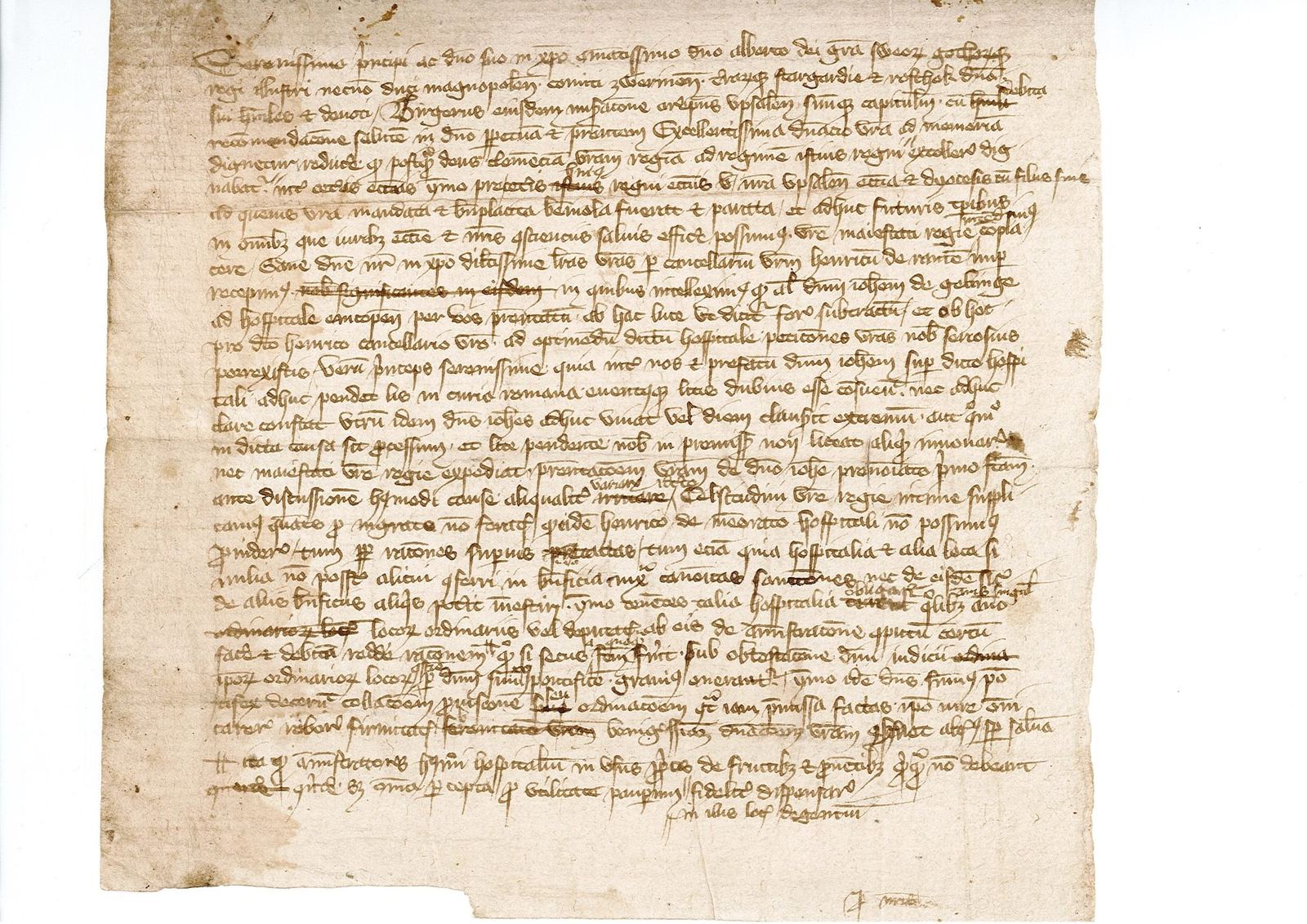 Tidningssida ur Svenskt Diplomatarium, 1381-10-09