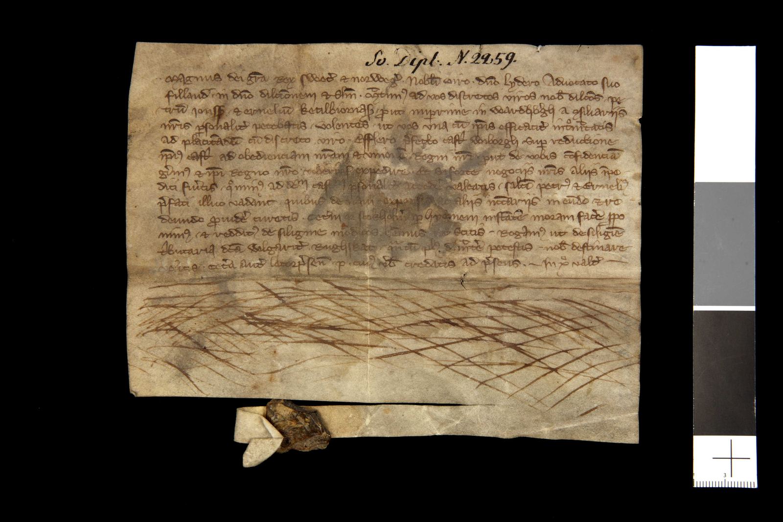 Tidningssida ur Svenskt Diplomatarium, 1320-08-25