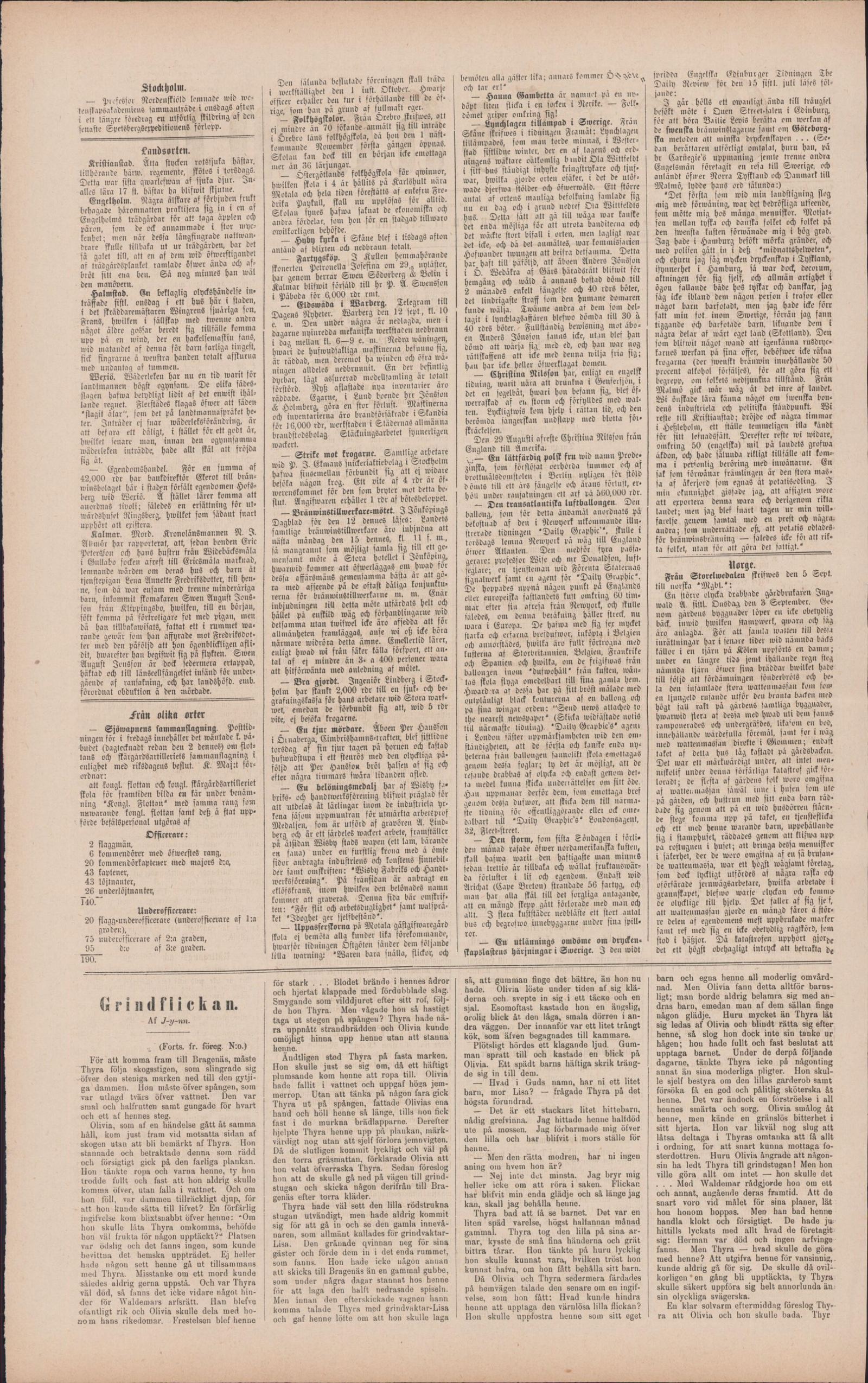 Tidningssida ur Karlshamn, 1873-09-17