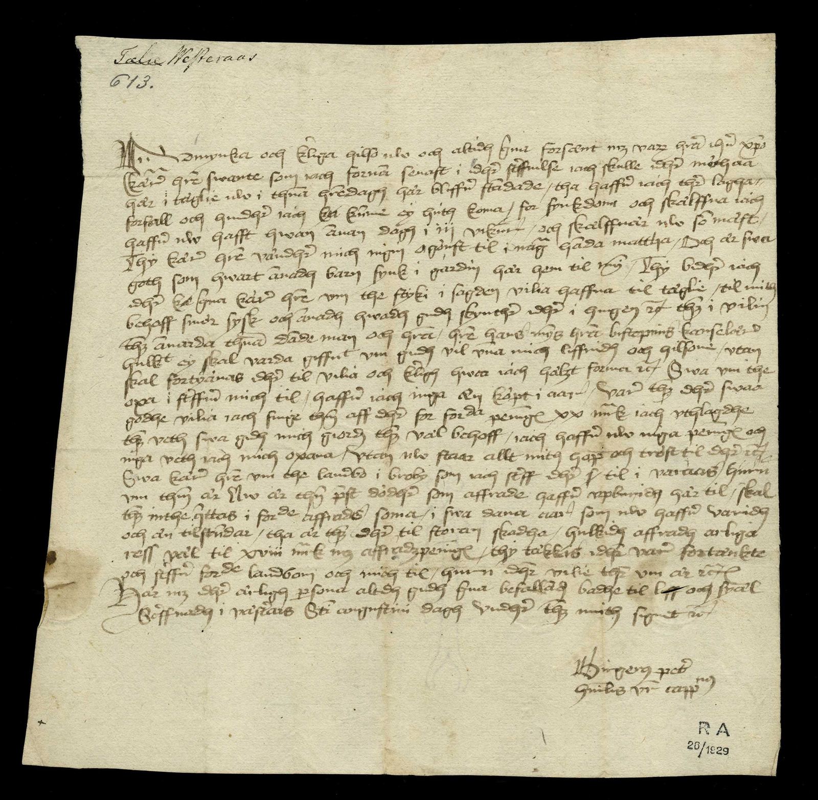 Tidningssida ur Svenskt Diplomatarium, 1500-08-28