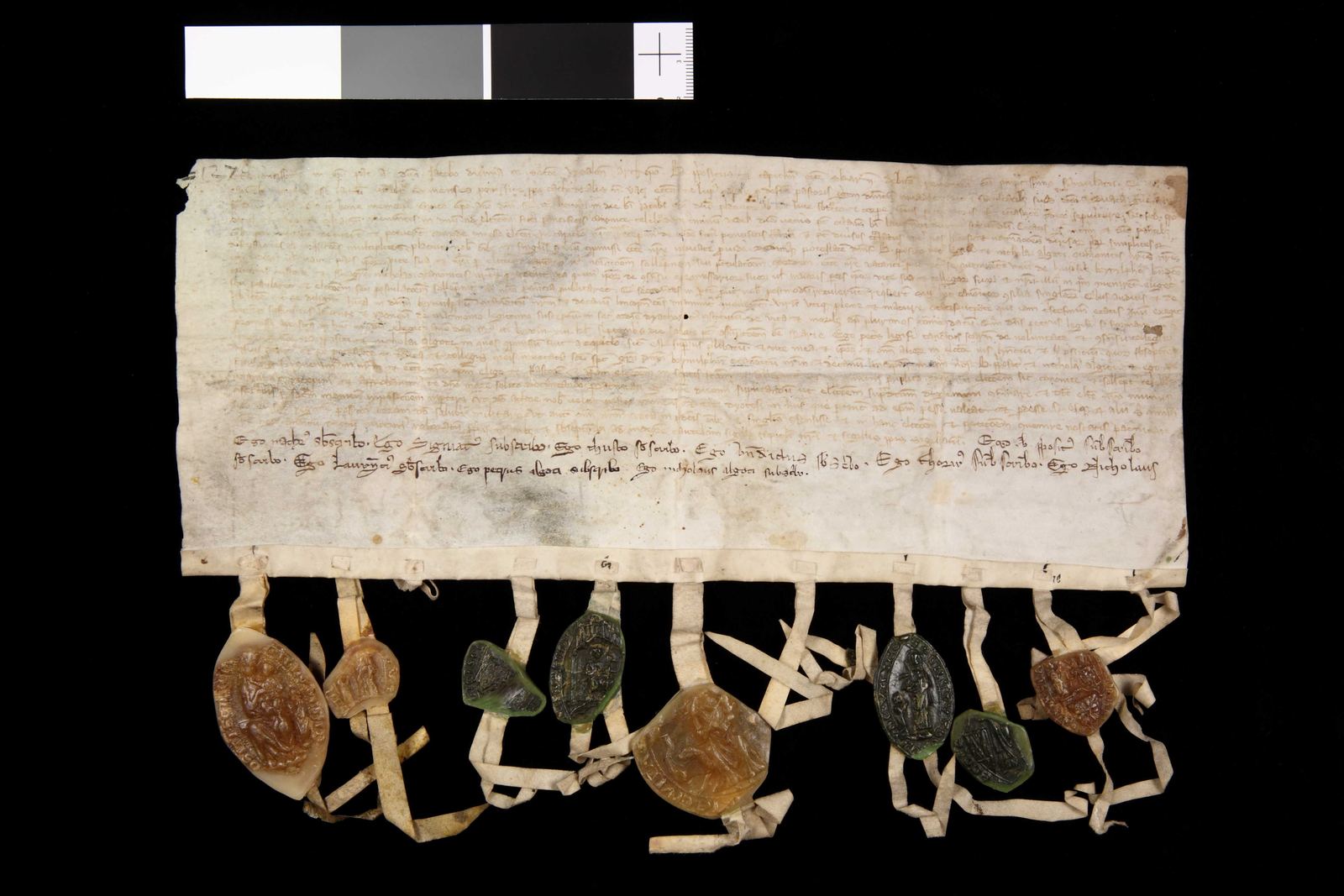 Tidningssida ur Svenskt Diplomatarium, 1278-08-20