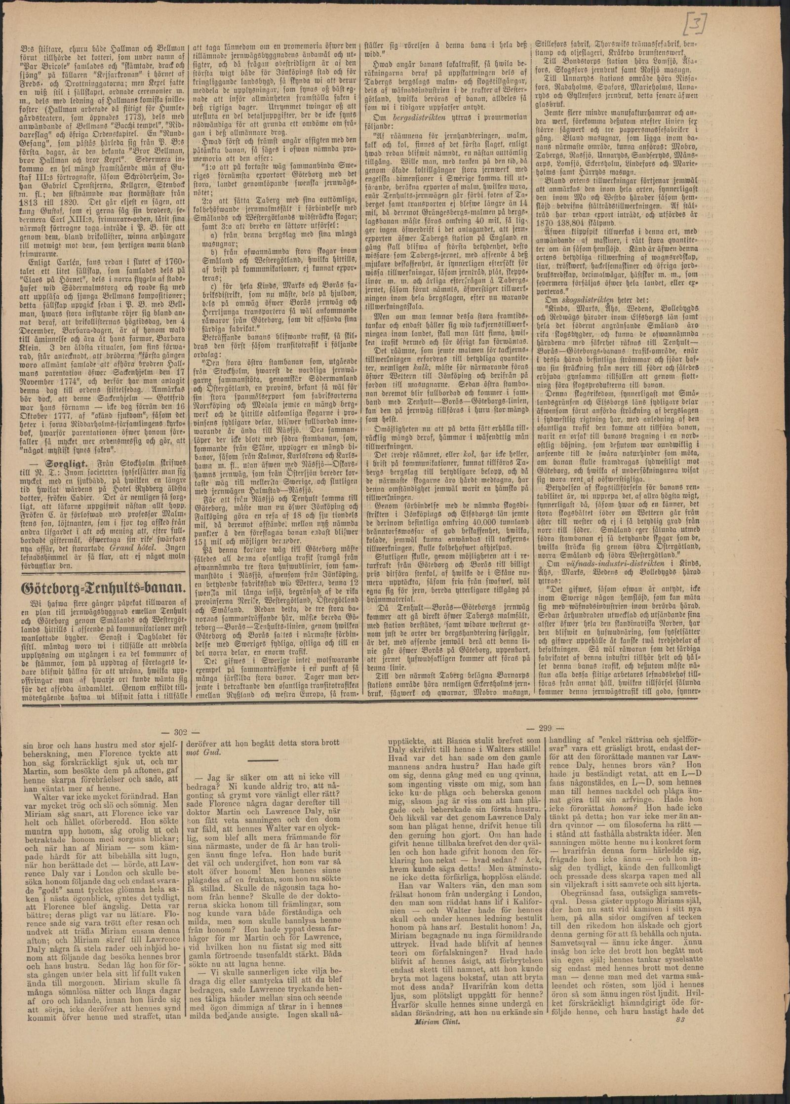 Tidningssida ur Jönköpings Dagblad, 1874-10-15